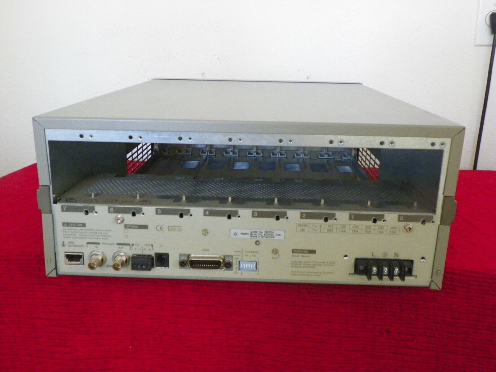 Hp Agilent 66000A 1200W 8-Slot DC Modular Power System Mainframe (many in stock) Hp Agilent 66000A 1200W 8-Slot DC Modular Power System Mainframe (many in stock)